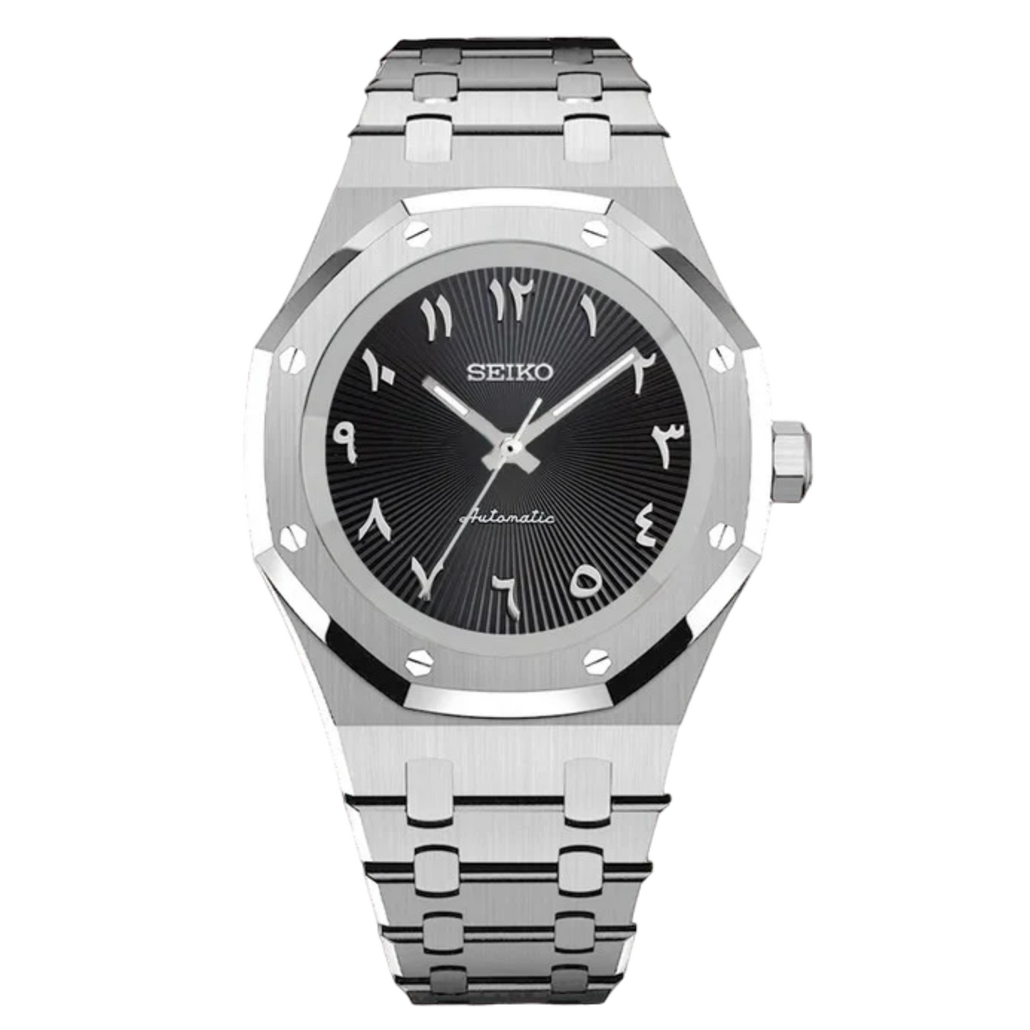 Royal Seikoak Black Arabic Textured