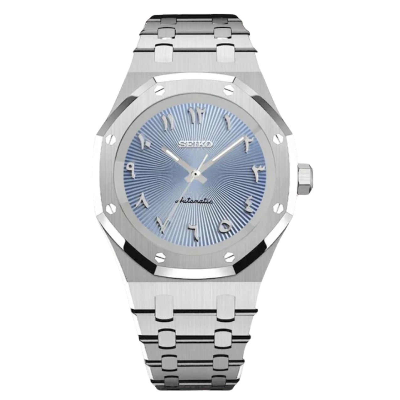 Royal Seikoak Light Blue Arabic Textured